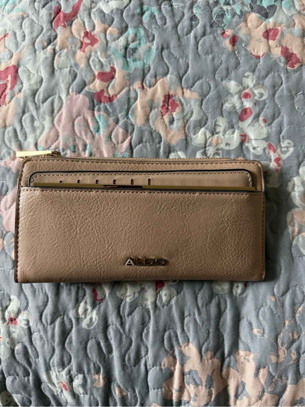 ALDO Beige/Taupe Women's Zip-Around Wallet
